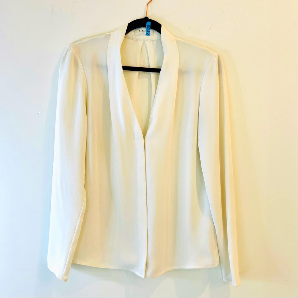 Babaton | Colourless, Silk-Like Blouse